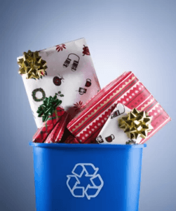 Presents in bin