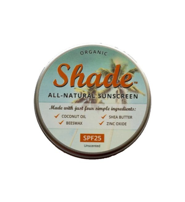 Shade natural sunscreen