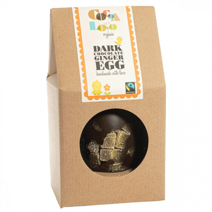 Dark chocolate ginger easter egg