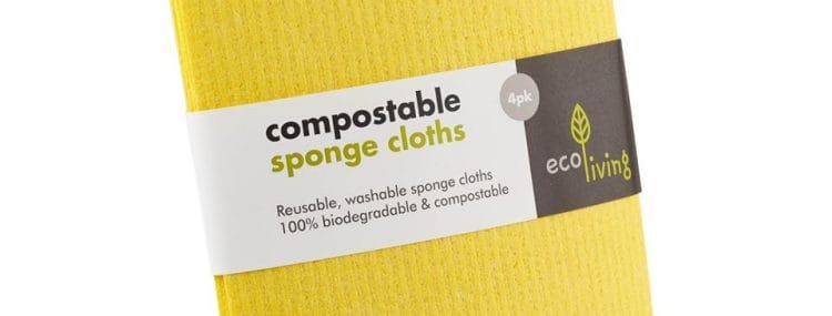 Compostable sponge cloths