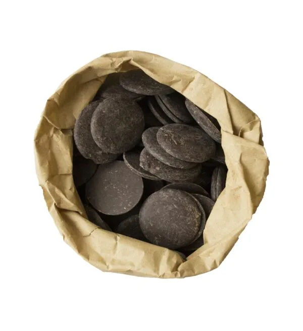 Dark chocolate buttons