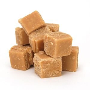 Vegan salted caramel fudge