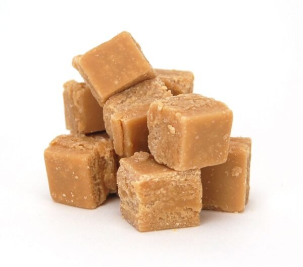 Vegan salted caramel fudge