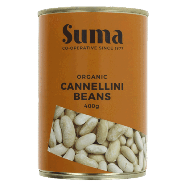 Organic cannellini beans tin