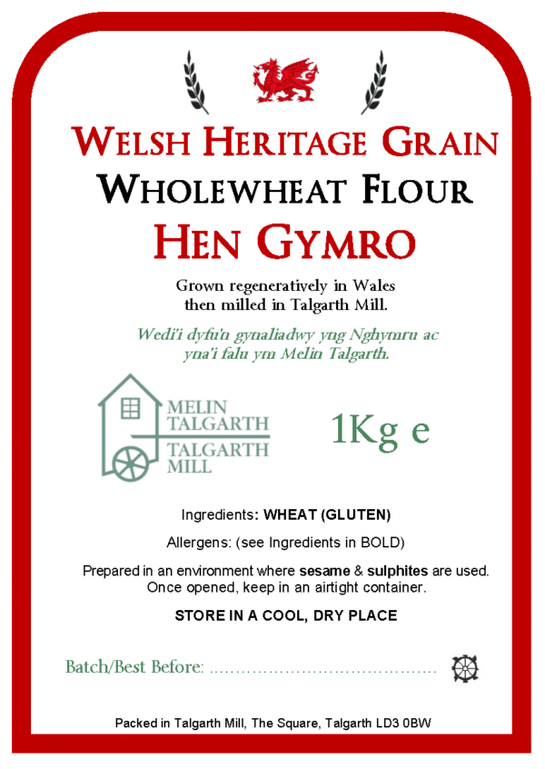 Hen Gymro Welsh Heritage Grain Wholewheat Flour