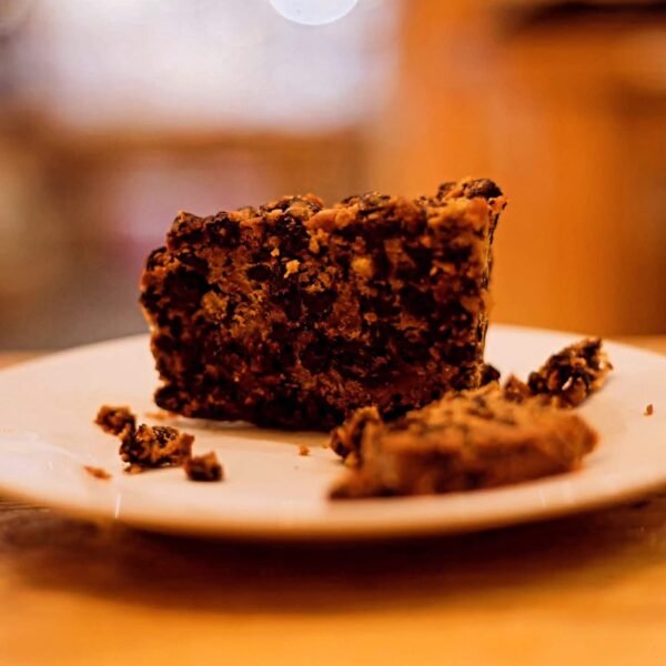 Christmas cake slice