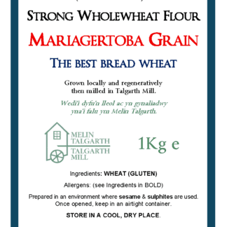 Mariagertoba strong wholewheat flour – 1KG bag Baking Ingredients baking Mariagertoba strong wholewheat flour