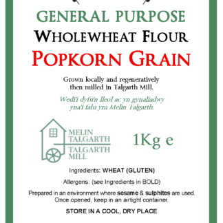 Popkorn wholemeal flour – 1KG bag Baking Ingredients baking Popkorn Wholemeal flour