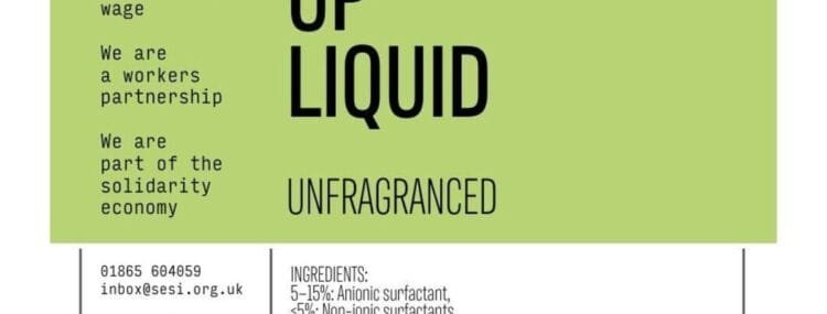 Unfragranced washing up liquid – (per 100g) Available in store only