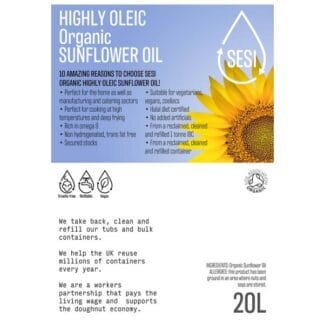 highly oleic organic sunflower oil