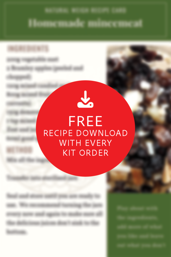 Mincemeat recipe card free download