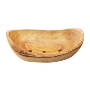 Olive wood soap dish - Image 1