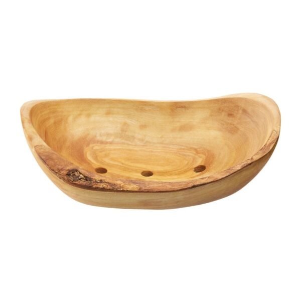 Olive wood soap dish