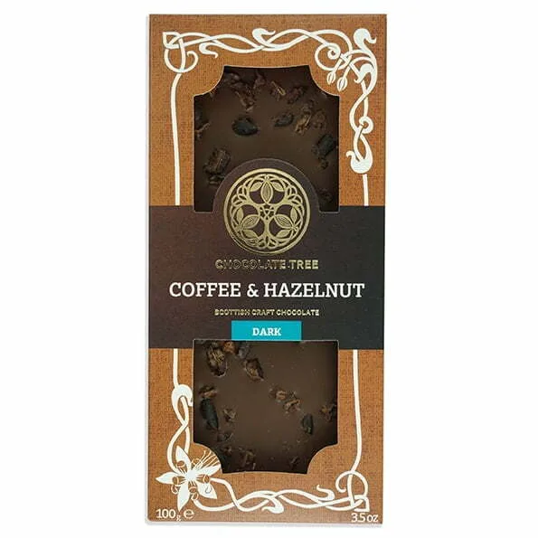 Chocolate Tree coffee and hazelnut chocolate bar