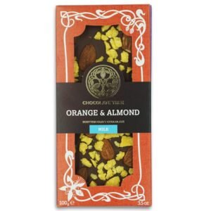 Chocolate Tree organic orange & almond chocolate bar