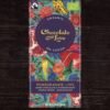 Chocolate and Love organic 70% cocoa pomegranate dark chocolate bar.