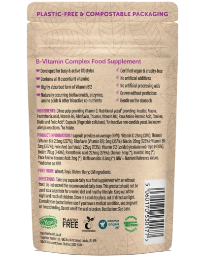 Together Health B Complex pack back