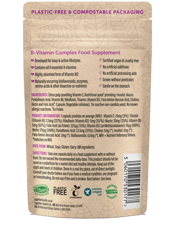 Together Health B Complex pack back