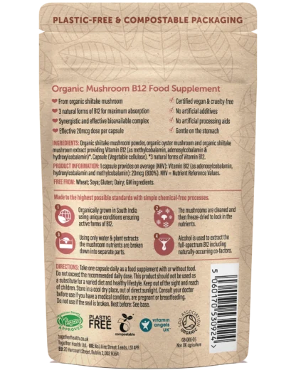 Together Health Vitamin B12 pack back