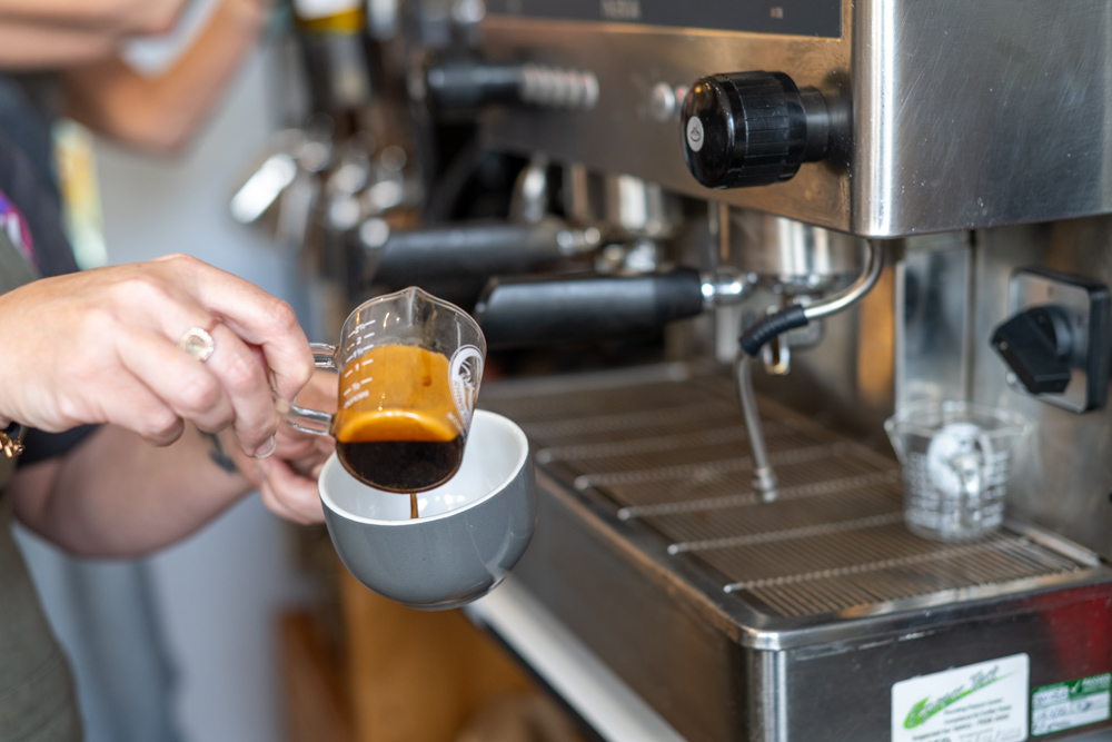 We've Grown! – More Space, More Choice, Same Sustainable Values 5 Making a coffee