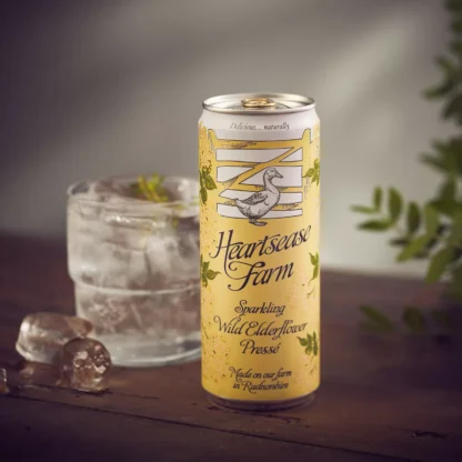 Heartsease Elderflower Presse with ice.