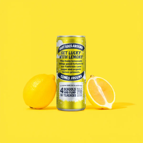 Karma Lemony Lemonade back of can