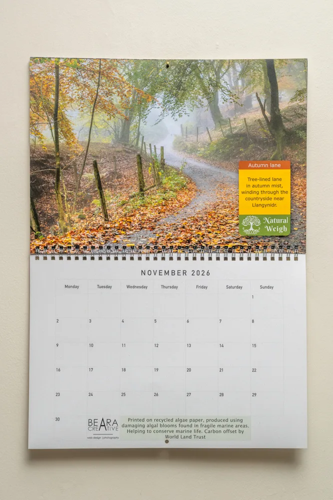 Natural Weigh 2026 Calendar 