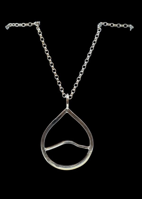 Table Mountain Pendant on a black background