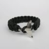 Skomer Island Whale Bracelet - Black.