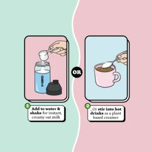 Overherd oat milk powder - how to use