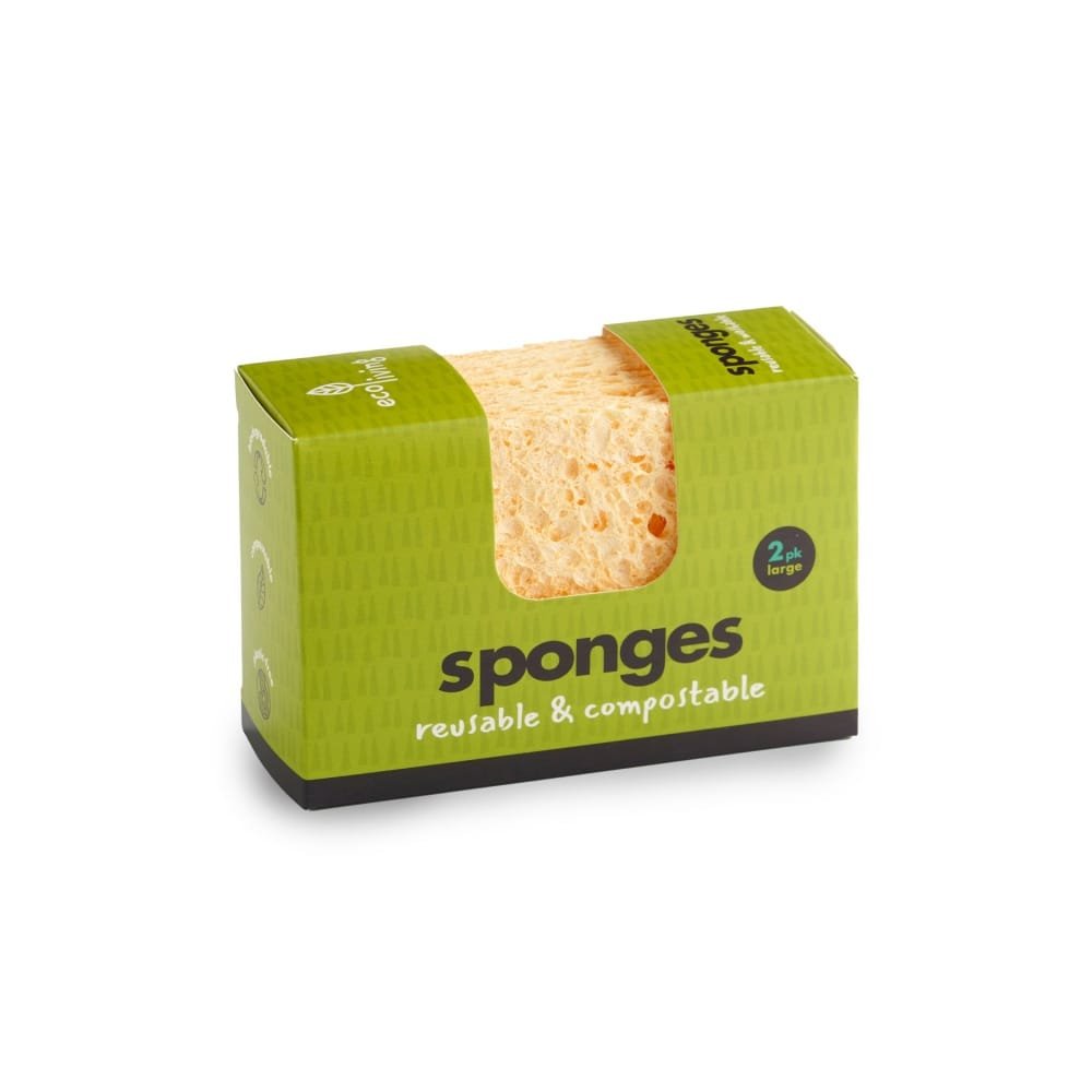 Compostable sponges – large 2 pack Plastic Free Kitchen Compostable sponges - large 2 pack
