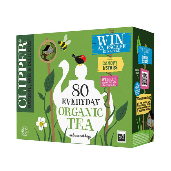 Clipper Everyday Organic Tea Bags – pack of 80 Teas and infusions organic Clipper Everyday Organic Tea Bags – pack of 80