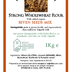 Strong Wholemeal Flour with Seven Seeds Mix - 1Kg bag