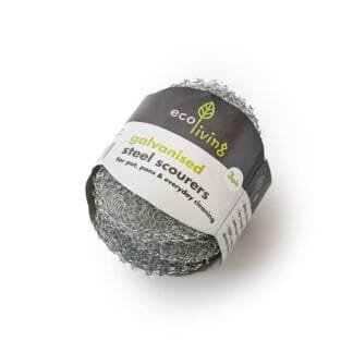 EcoLiving Steel Scourers - pack of 3