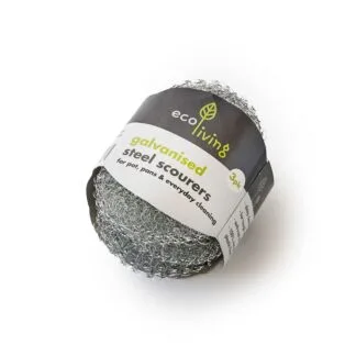 EcoLiving Steel Scourers - pack of 3