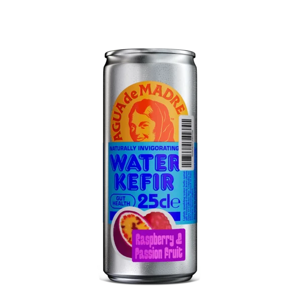 Raspberry & Passionfruit Water Kefir 25cl can