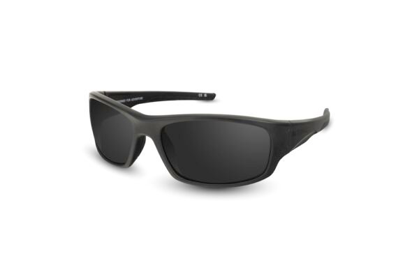 Mylor Black Wrap Around Sunglasses - white background