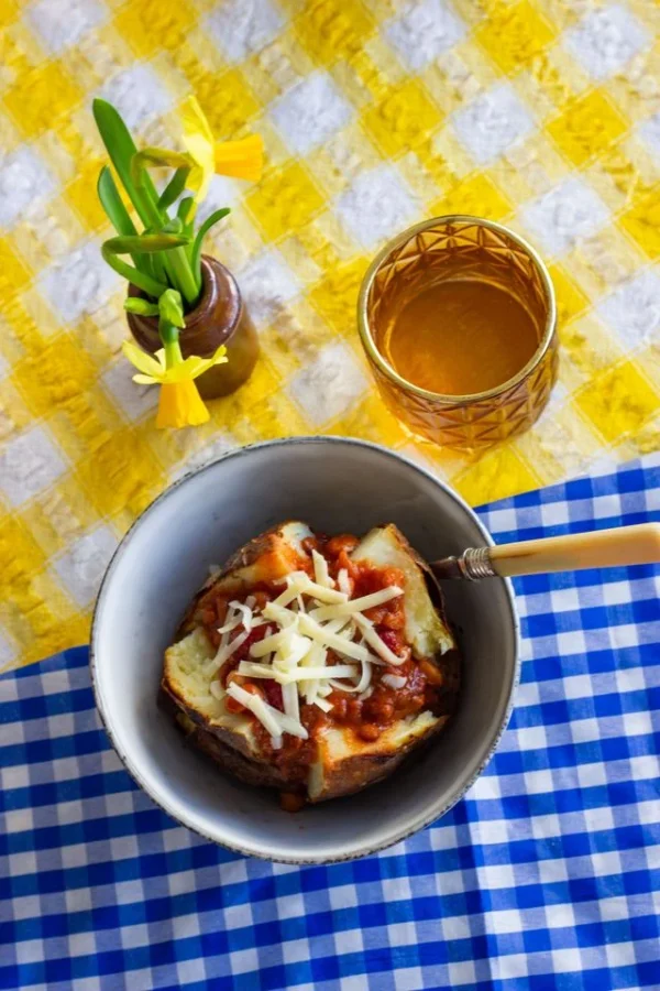 Bean Chilli with Jacket Potato