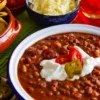 Bean chilli serving suggestion