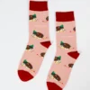 Christmas hedgehog socks
