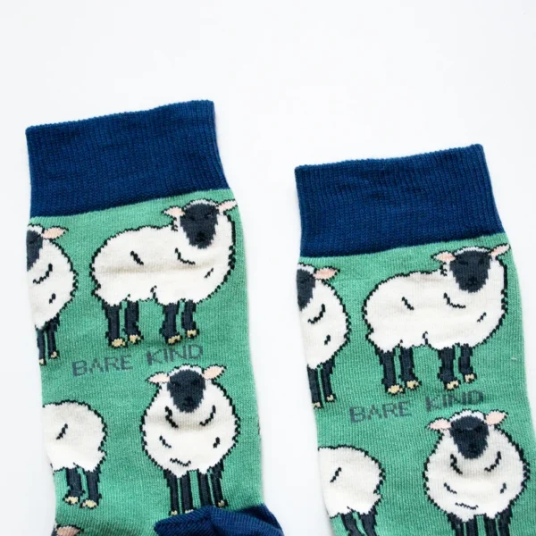 Sheep socks close up of tops