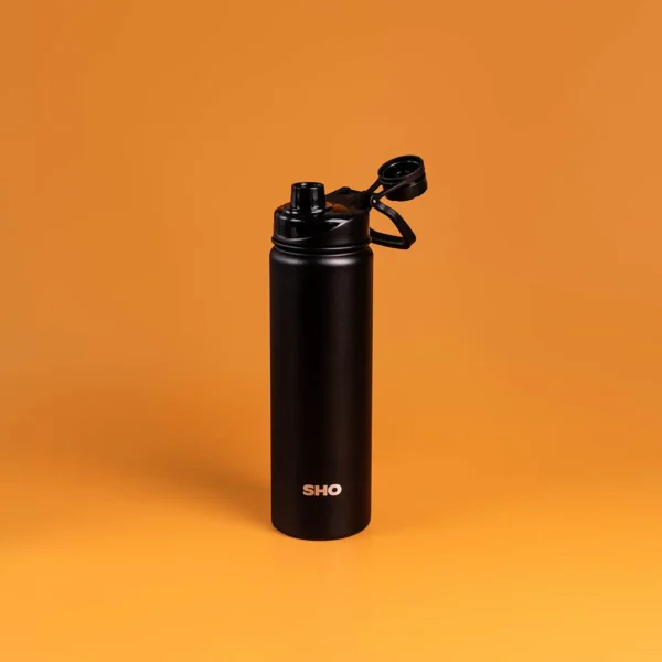 Jet Black Sports Bottle
