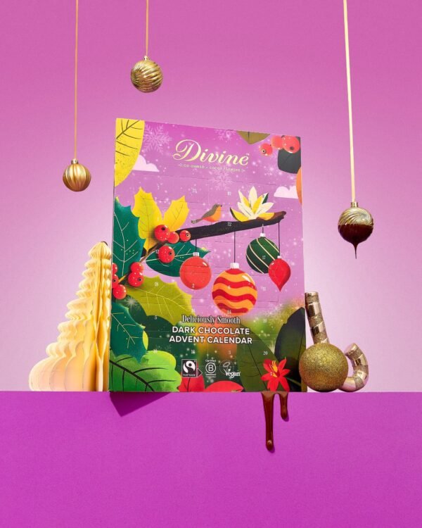 Dark Chocolate Advent Calendar with Baubles