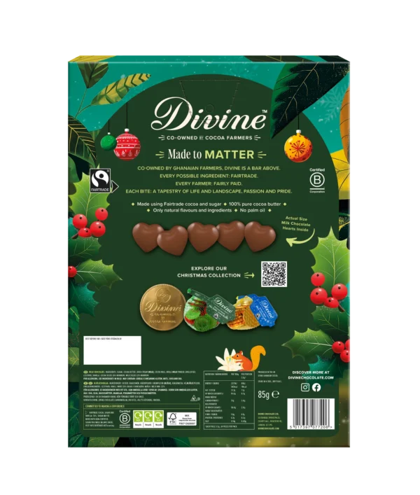 Divine Milk Chocolate Advent Calendar Reverse