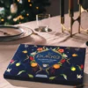 Advent calendar on Christmas dining table
