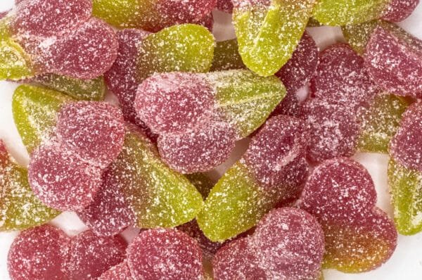 Vegan Fizzy Cherry Sweets