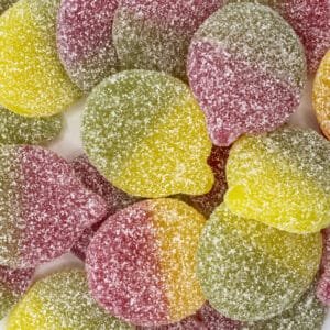 Vegan Fizzy Sour Apple Sweets