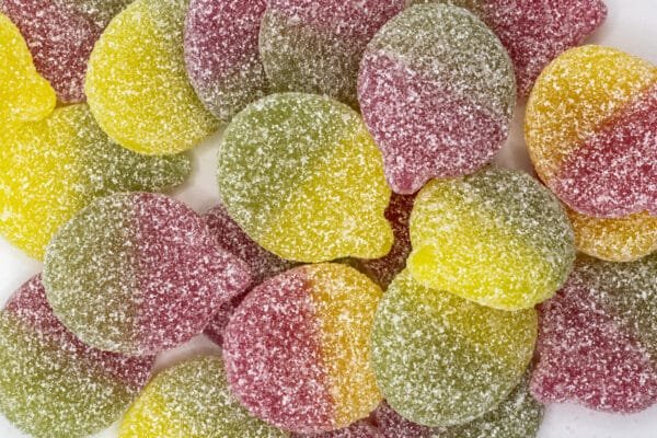 Vegan Fizzy Sour Apple Sweets