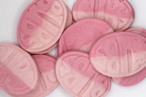 Vegan Strawberry Oval Sweets